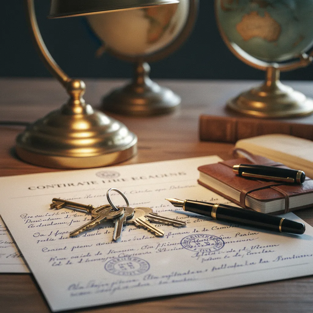 Clés et compromis de vente chez le notaire, symbole de l'accession à la propriété