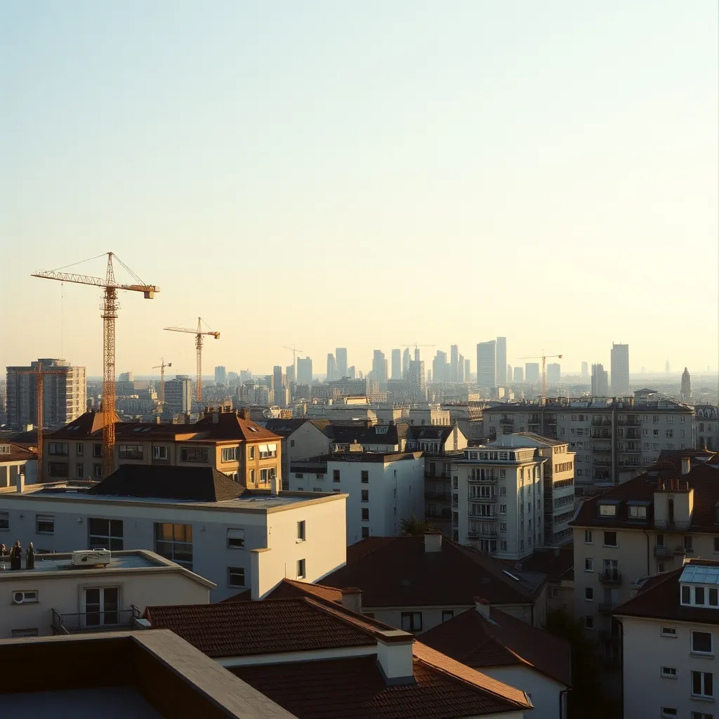 Panorama urbain européen illustrant la diversification géographique des SCPI