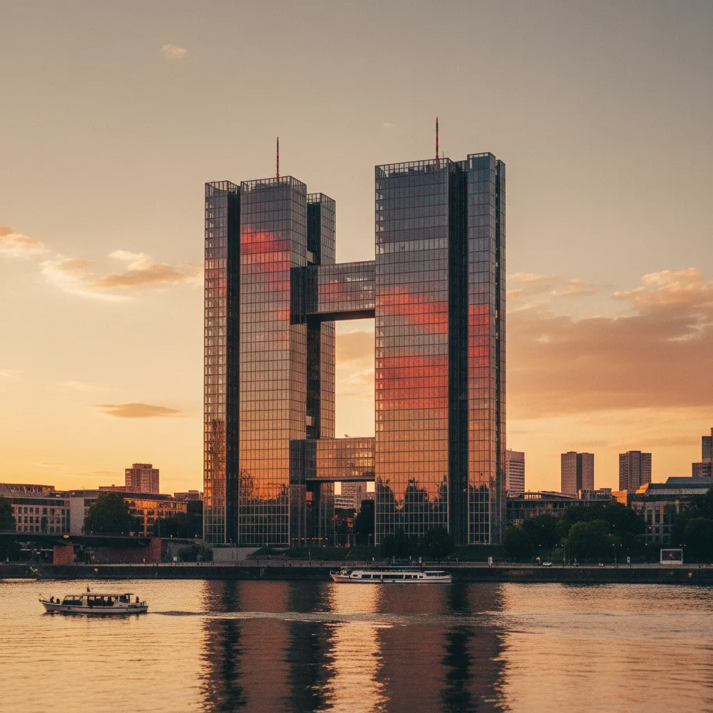 Le siège de la Banque centrale européenne à Francfort, dont les décisions influencent directement les taux de crédit en France