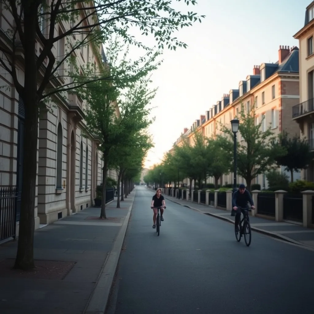Rue résidentielle du quartier Henriville, prisé pour son calme et ses loyers modérés
