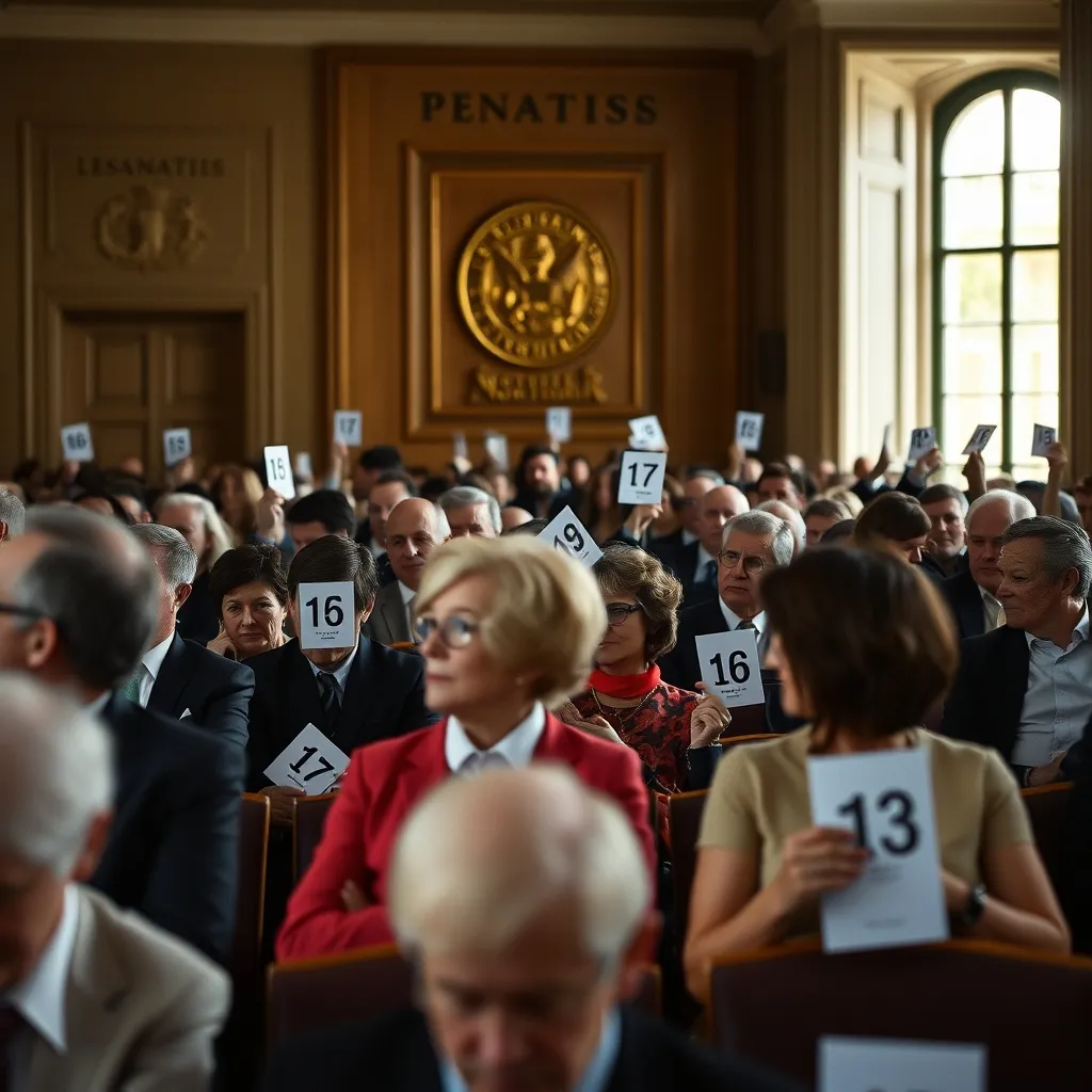 Les enchérisseurs se présentent munis de leur chèque de consignation et de leur pièce d'identité