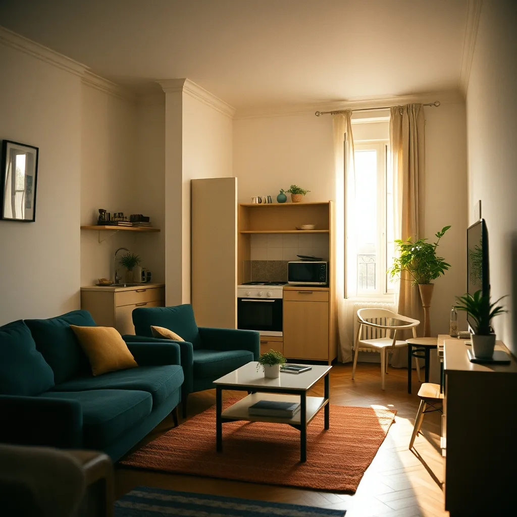 Un studio meublé type dont le mobilier et les équipements sont amortissables au régime réel