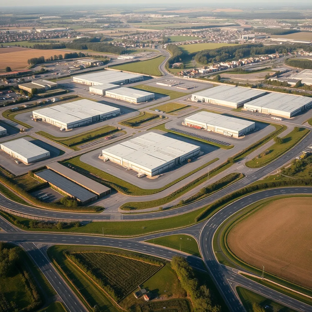 Un hub logistique européen typique des actifs détenus par les SCPI du secteur