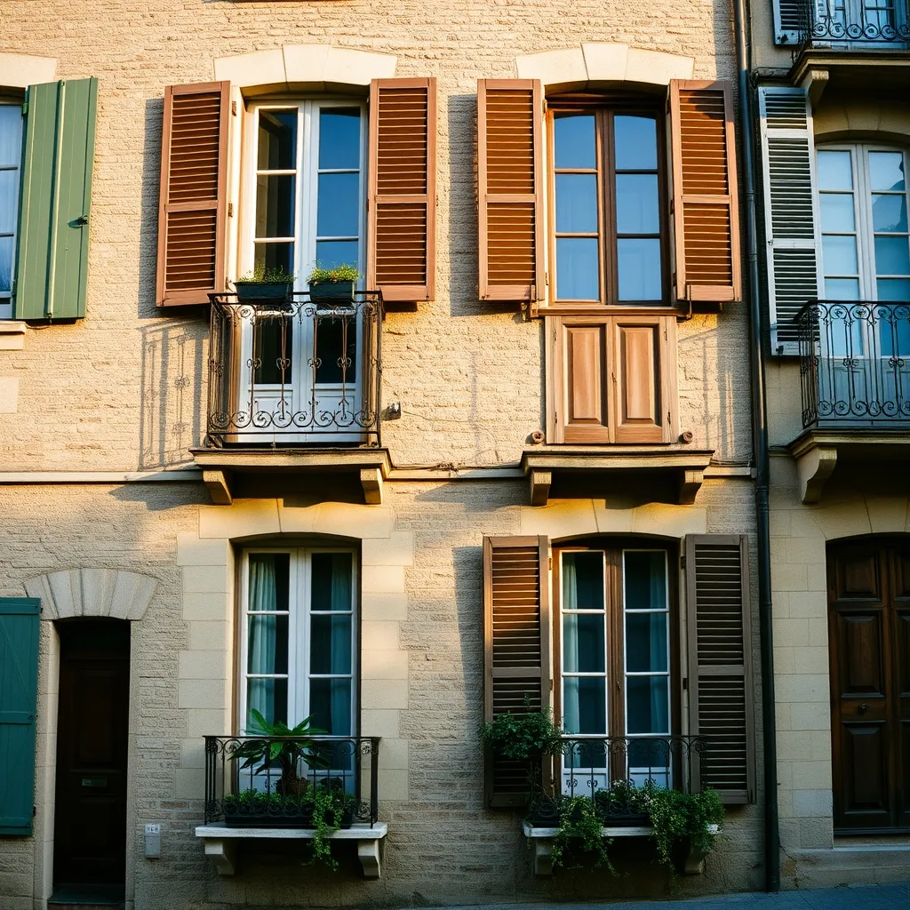 Façade d'un immeuble ancien typique du quartier Plumereau à Tours