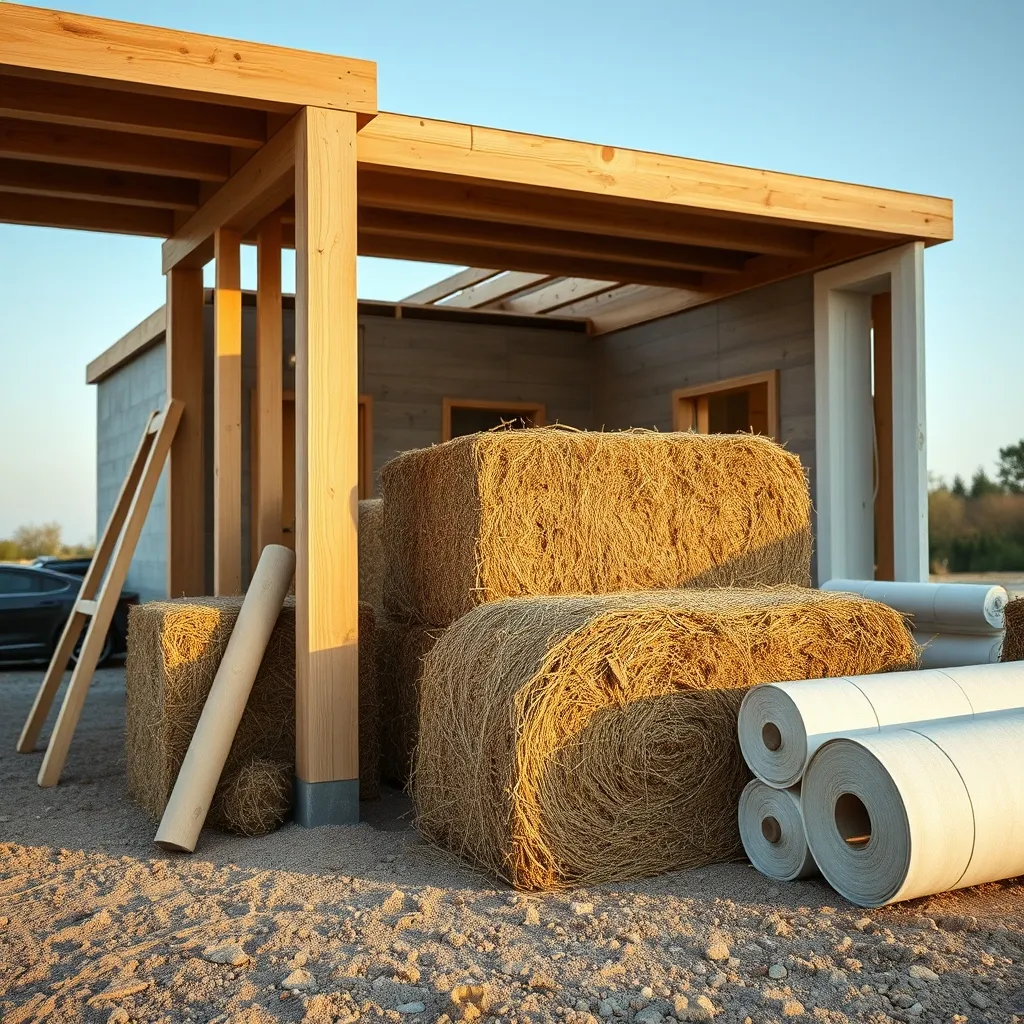 Matériaux biosourcés pour la construction écologique : bois, chanvre, paille et ouate de cellulose