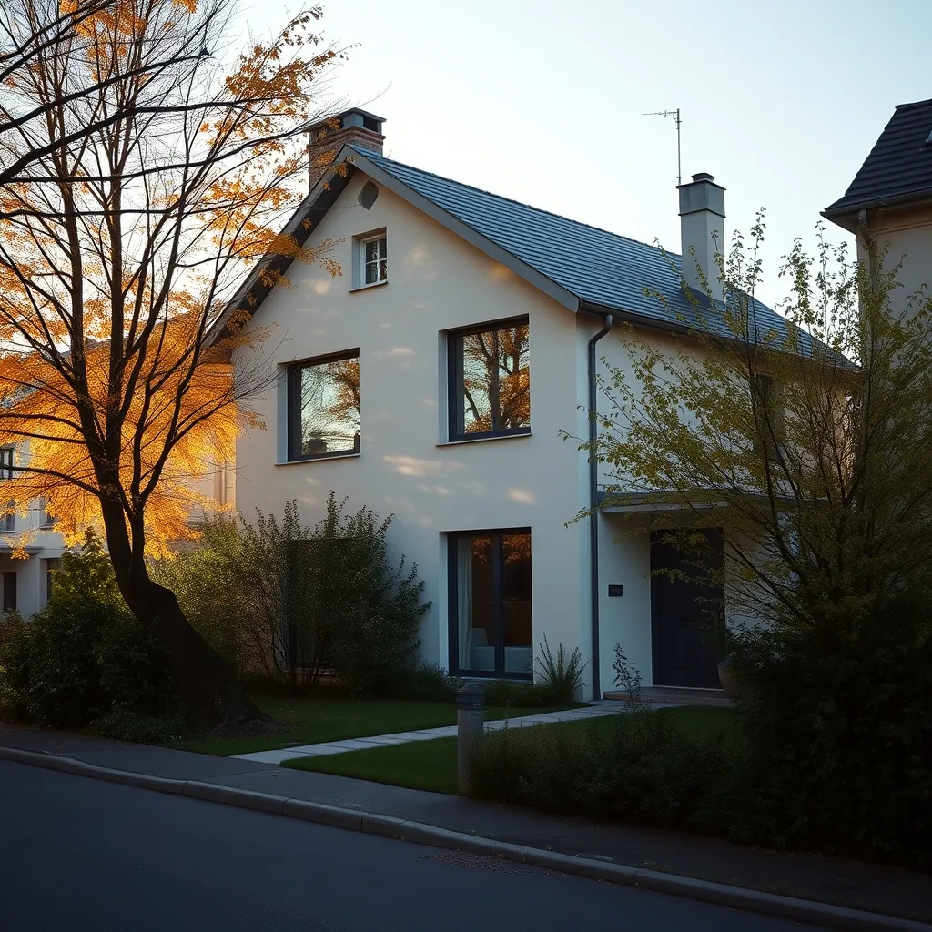 Maison neuve livrée dans un lotissement de l'est lyonnais, secteur prisé des primo-accédants