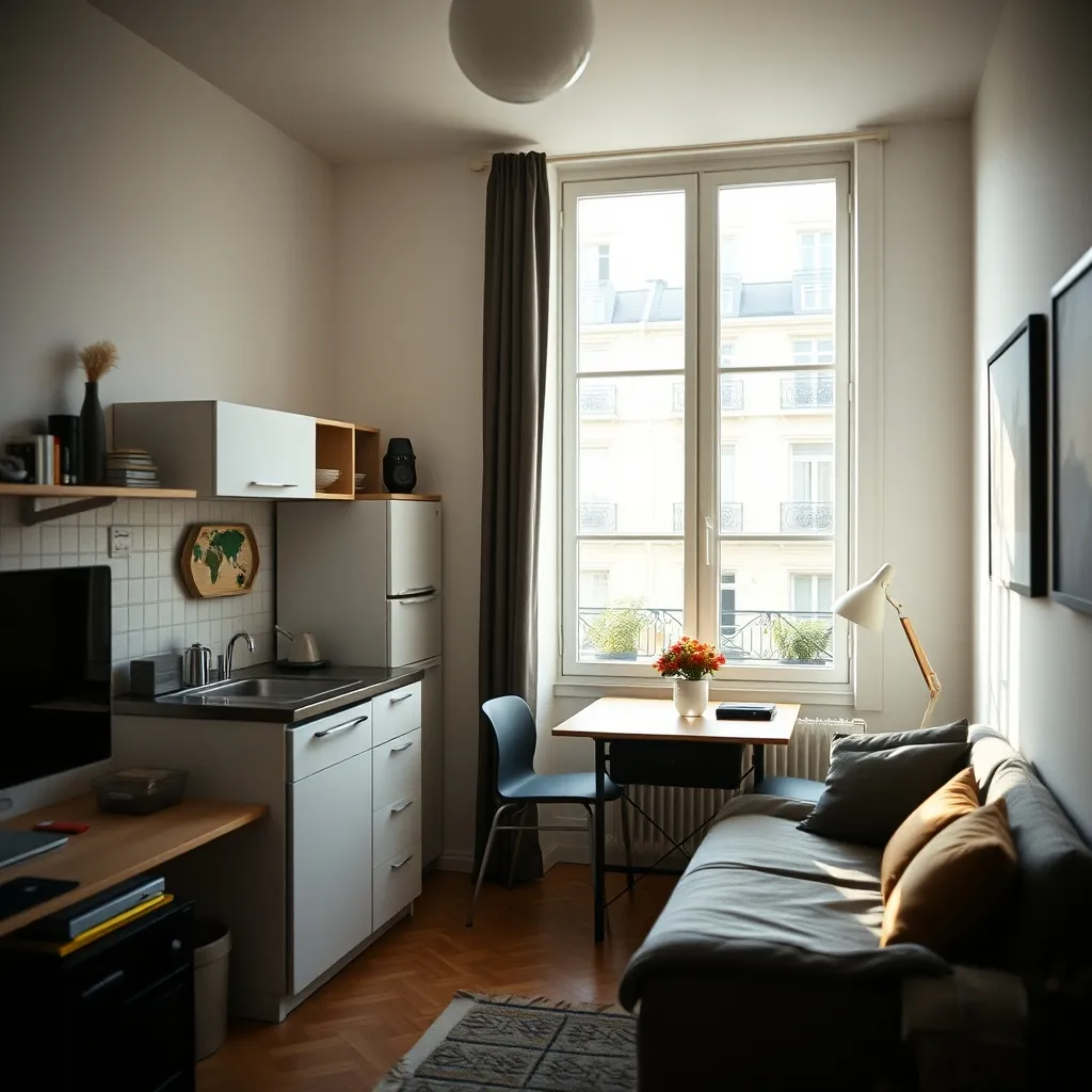Un studio meublé type T2 optimisé pour la location longue durée en LMNP
