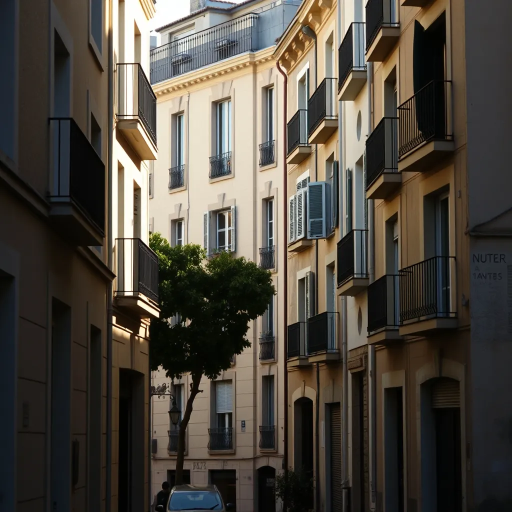 Immeubles résidentiels du 3e arrondissement de Marseille, au cœur du périmètre Euroméditerranée