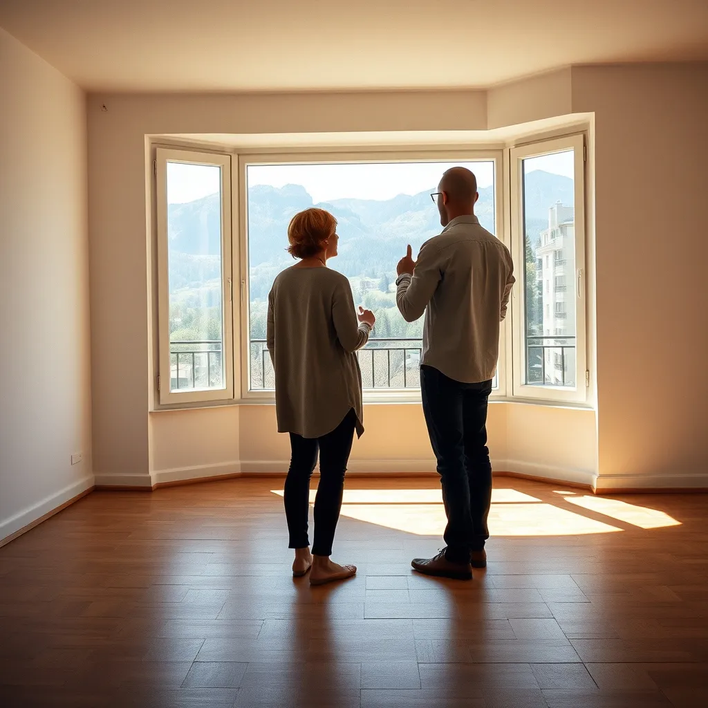Visite d'un appartement lumineux à Pau avec vue dégagée sur les Pyrénées