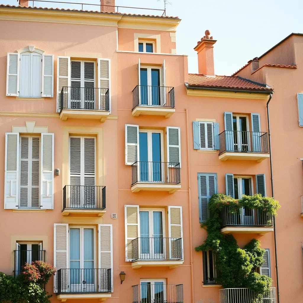 Résidence avec terrasses vue mer sur la Corniche de Sète