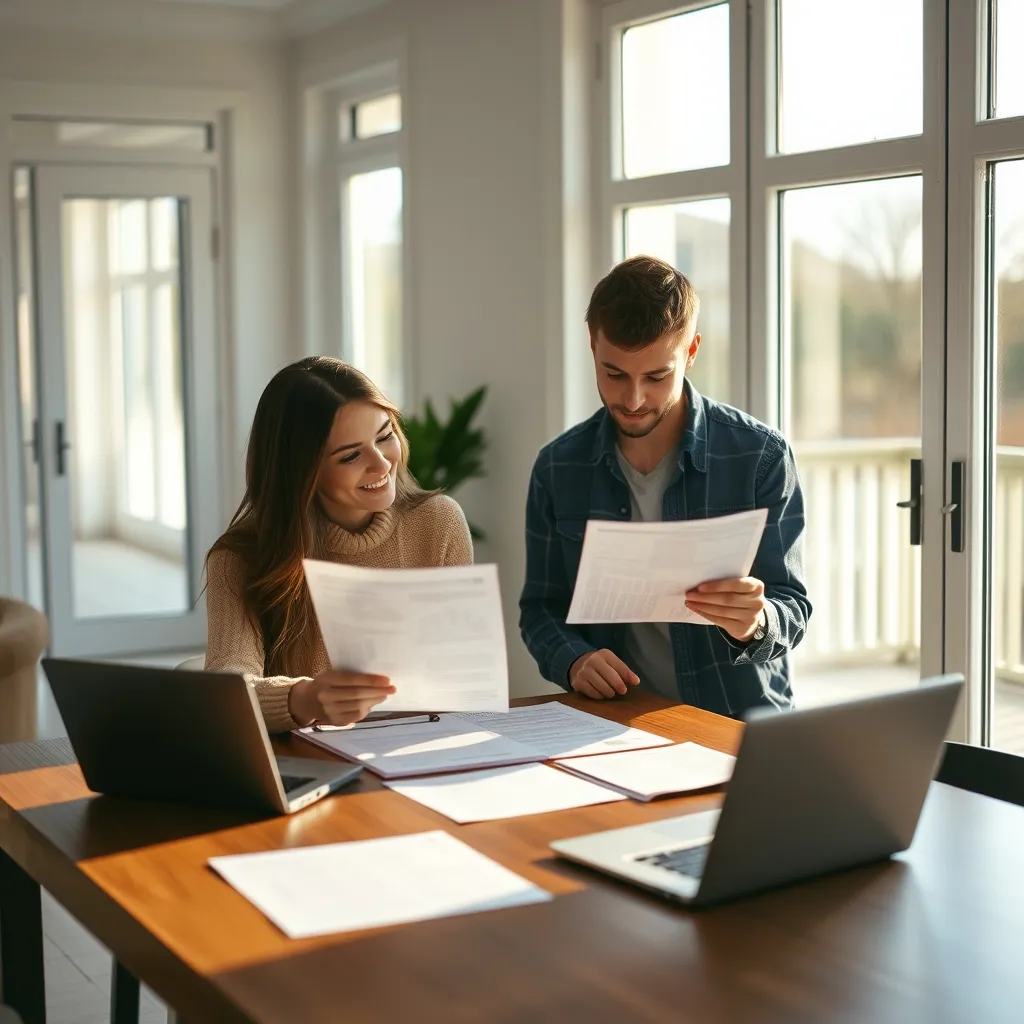 Étude d'un dossier de financement immobilier avant l'achat d'un appartement