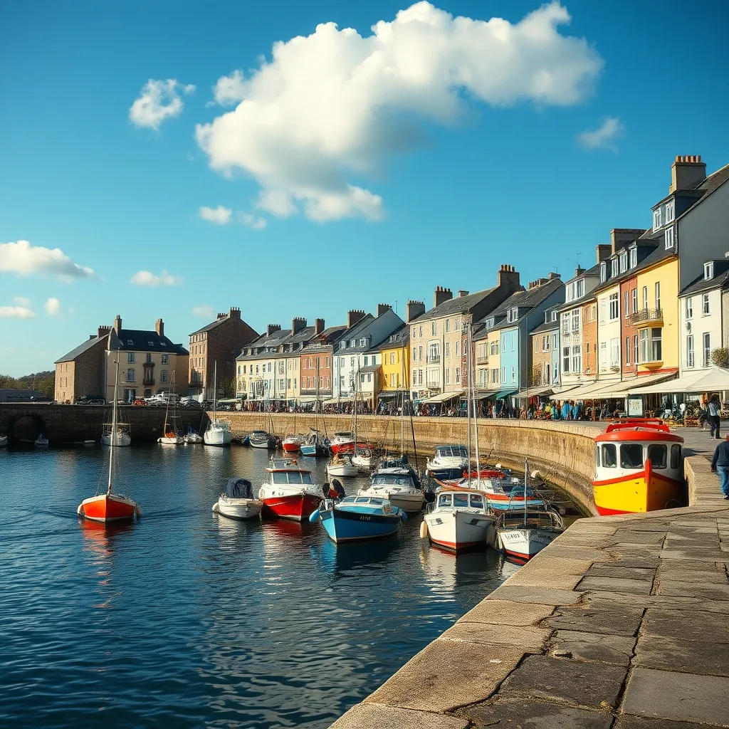 Port breton typique : Saint-Quay-Portrieux offre un cadre de vie maritime à prix contenu
