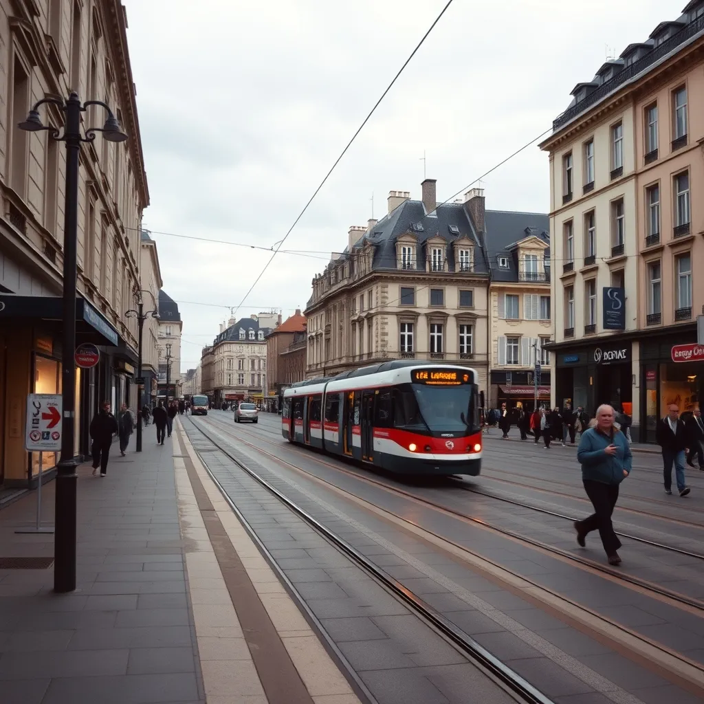 La place de Jaude, cœur commercial et résidentiel de Clermont-Ferrand