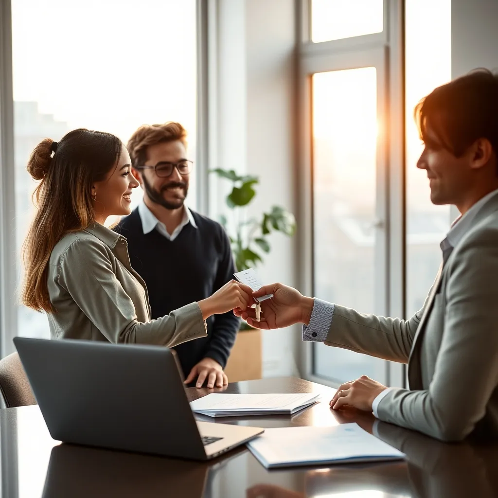 Remise de clés lors d'une mise en location gérée par une agence immobilière