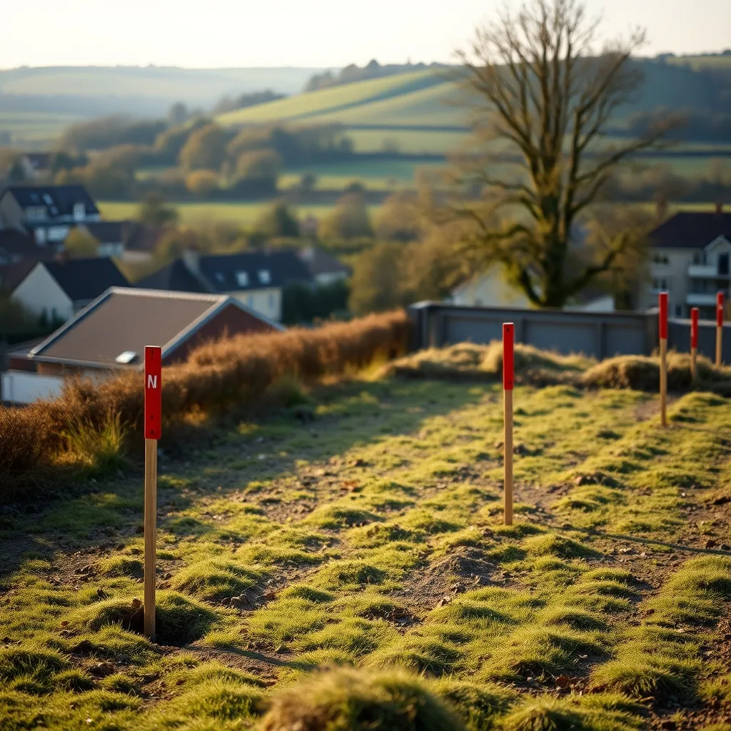 Terrain constructible viabilisé en périphérie de Caen, prêt à accueillir un projet de construction