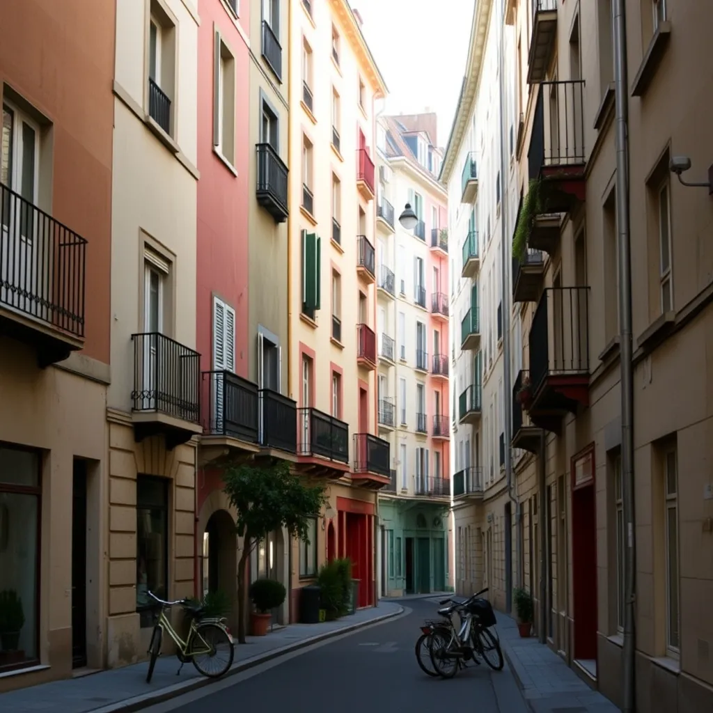 Rue résidentielle du 7e arrondissement de Lyon, un secteur prisé pour l'investissement locatif