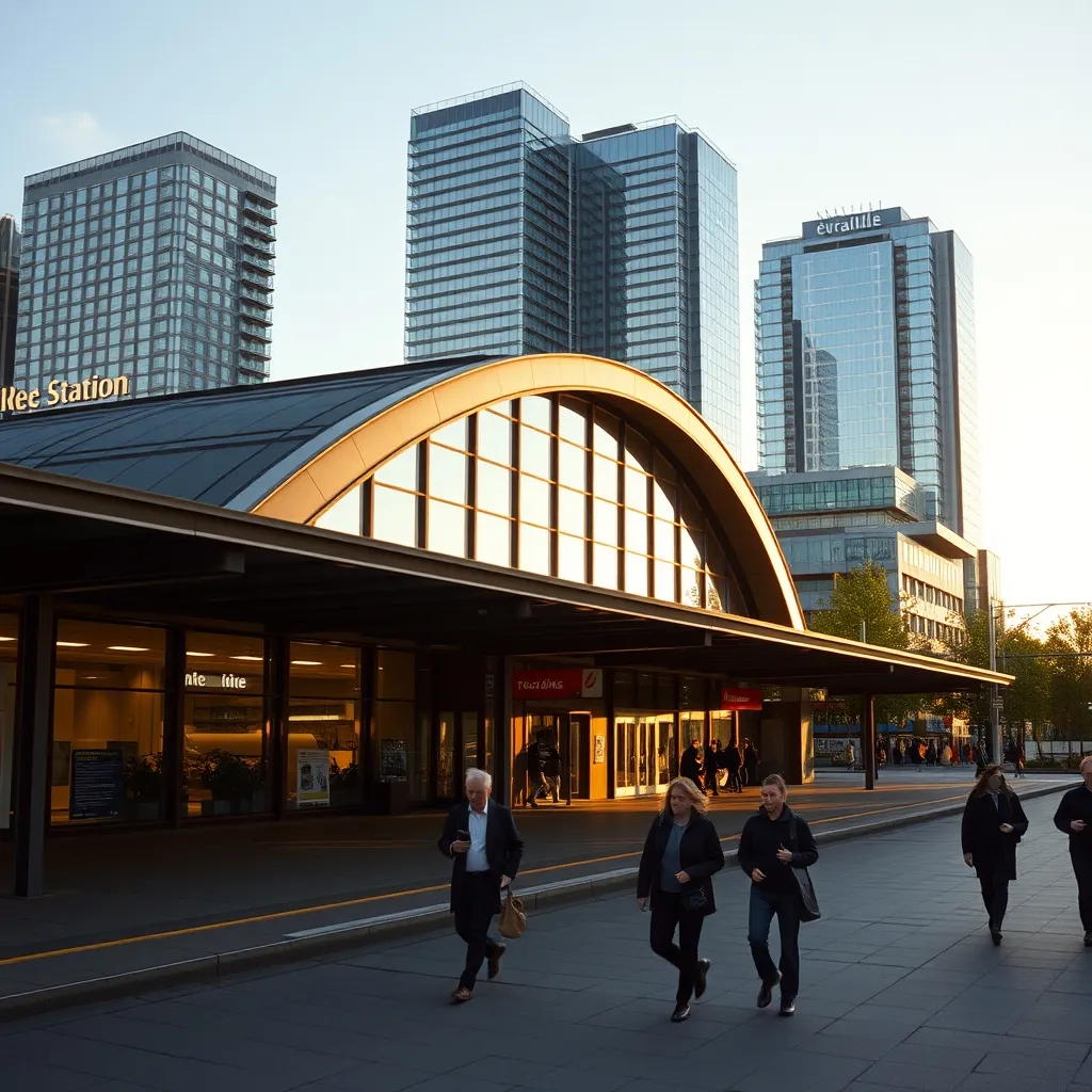 La gare Lille-Flandres et le quartier d'affaires Euralille, pôle de la location meublée professionnelle