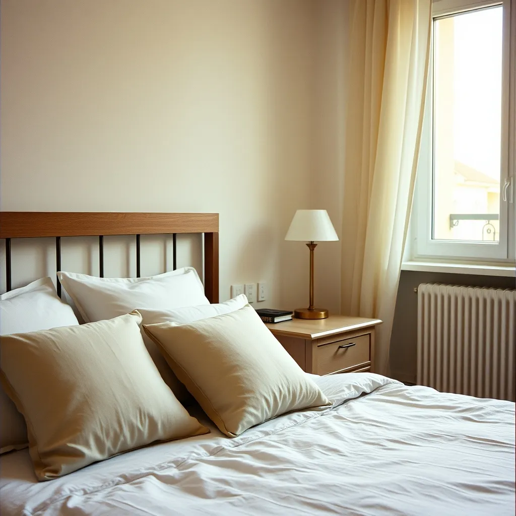 Chambre meublée conforme aux exigences du décret de 2015 sur les équipements obligatoires