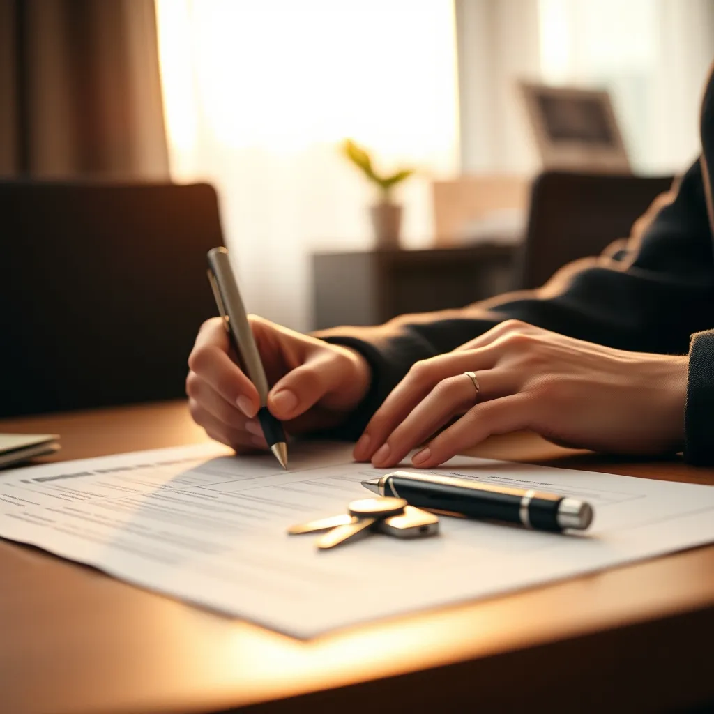 Signature du bail meublé longue durée entre propriétaire et locataire